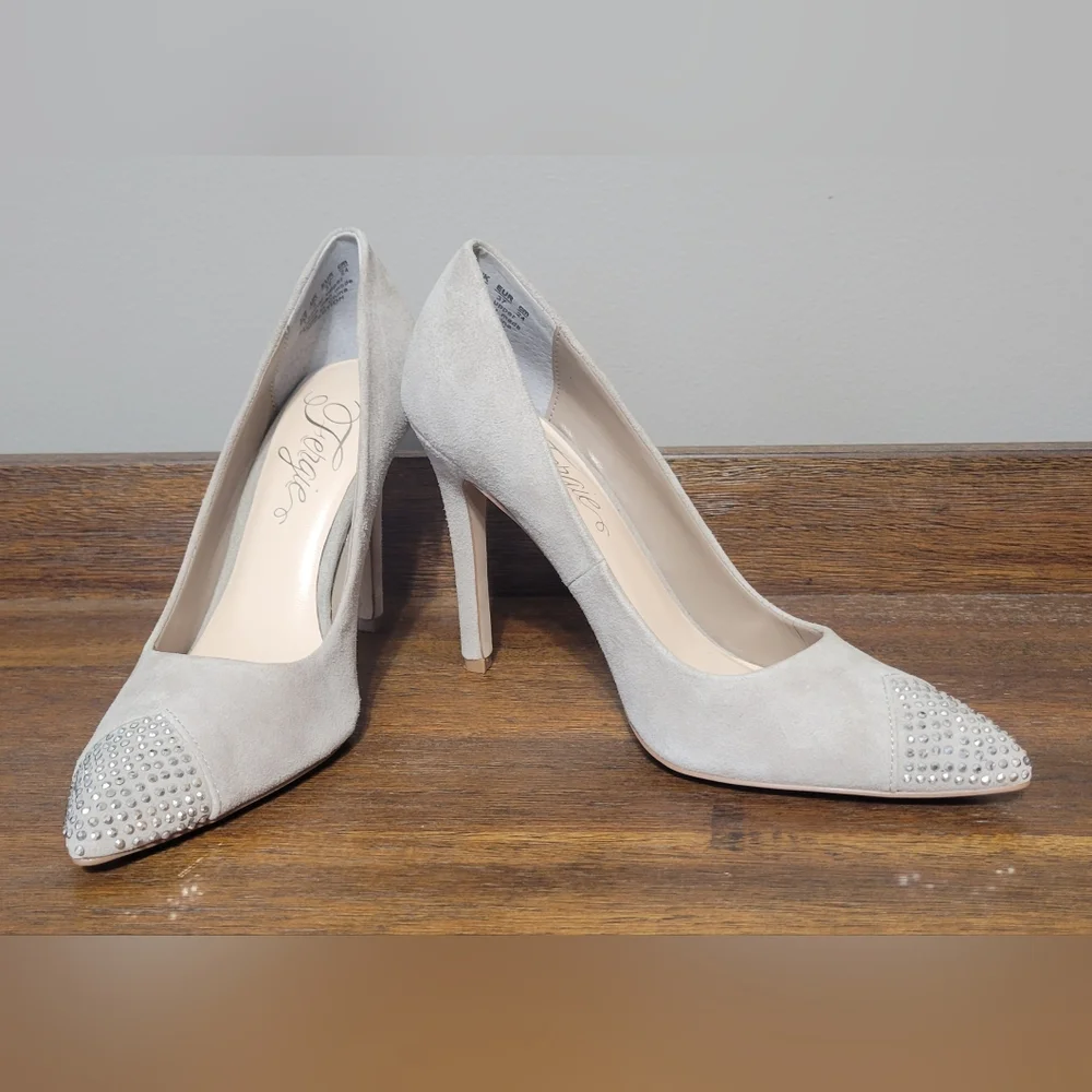 *SALE* Fergie Rhinestone Suede Heels - Picture 10 of 10